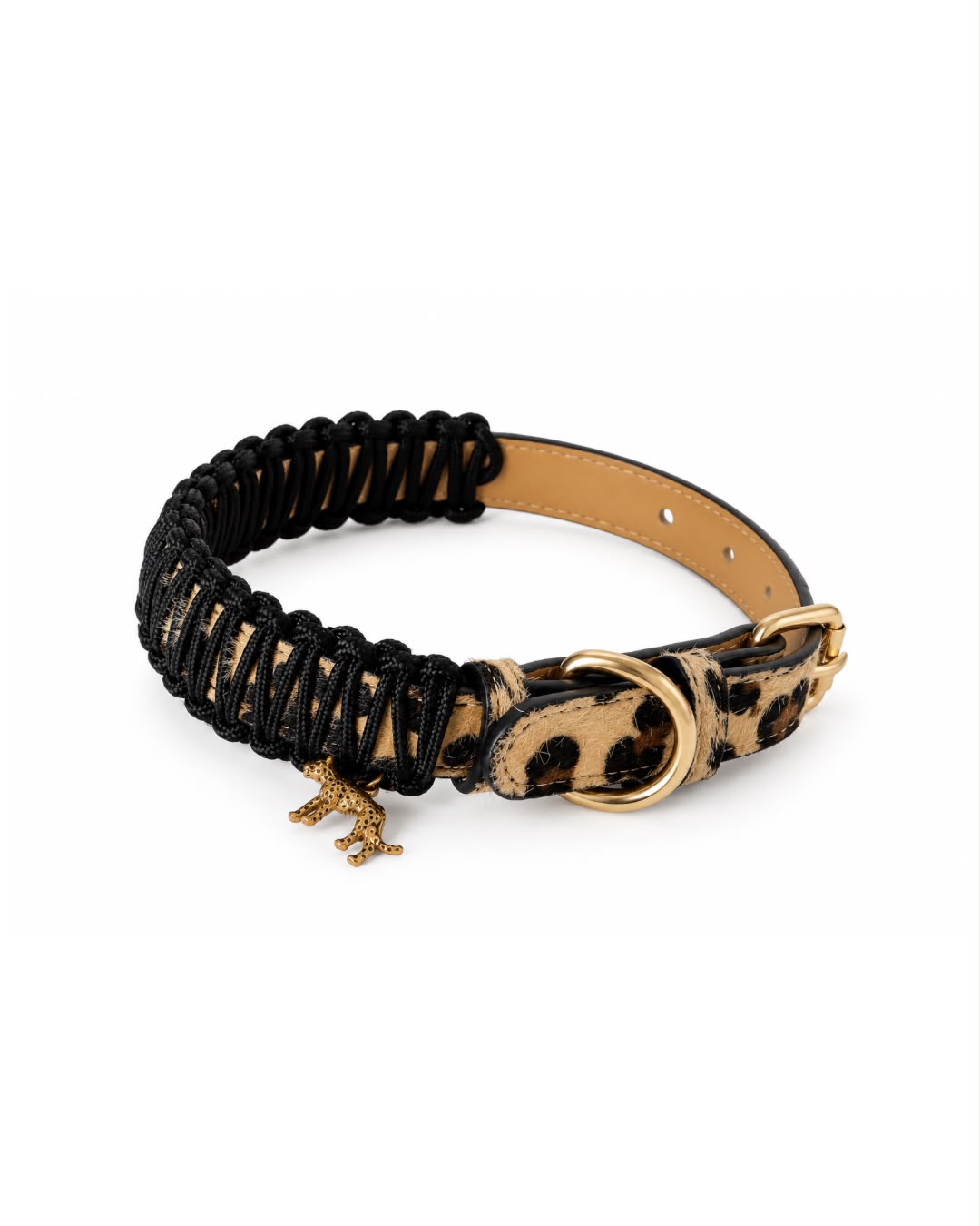 Leopard Black Collar M